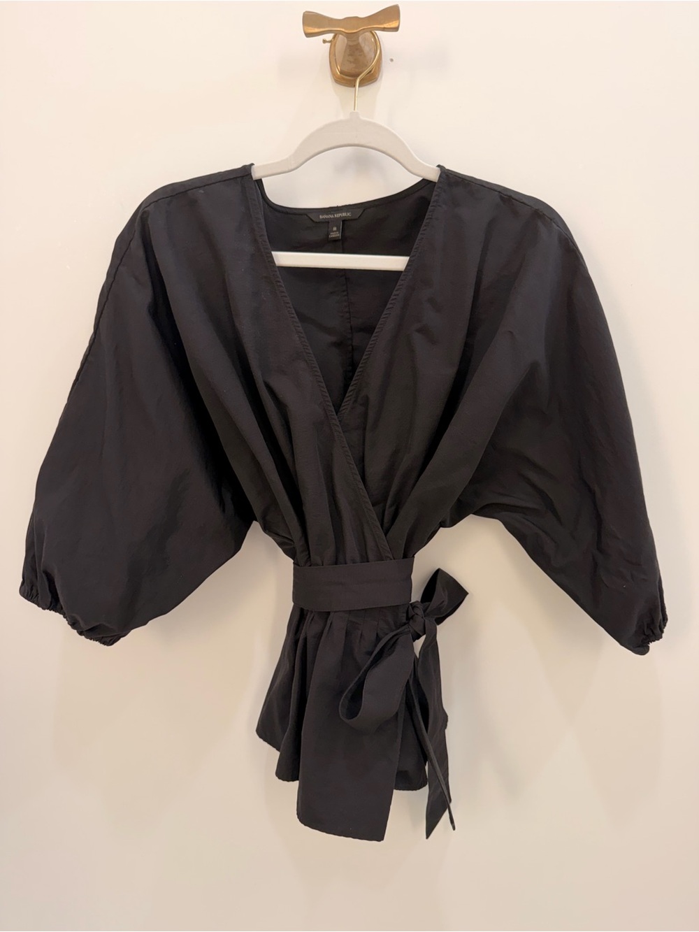 Banana Republic Black Women's Blouse with Simple Neckline